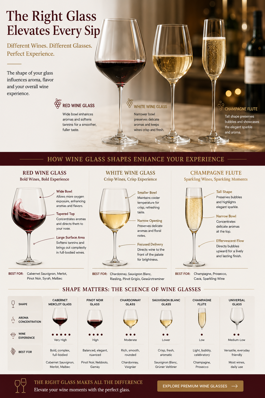 Wine Glasses Matter: How Stemware Shapes Your Tasting Experience
