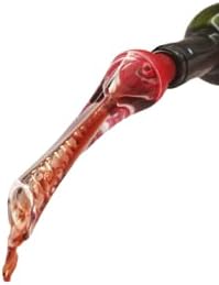 Wine Aerator Pourer - Woodpecker Designed Wine Pourer - Wine Aerating Pourer - Gift Packaging… (Red)