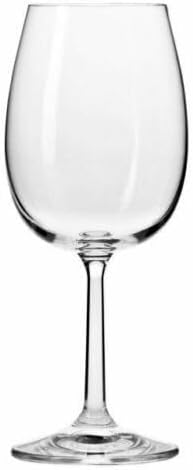 Krosno Red Wine Glasses 390ml - Set of 6 - Pure Collection - Lead-free Crystal Glass - Elegant Design and Timeless Style