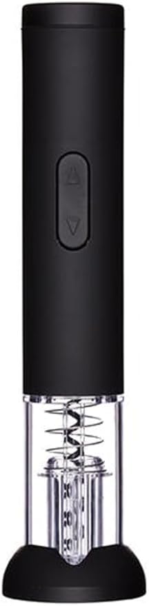 BarCraft Electric Corkscrew Wine Opener with Foil Cutter, Black, 26.5 x 4.5 cm