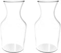 TrueCraftware- 9 oz Wine Decanter Polycarbonate Clear Color Set of 2- Table Service Wine Carafe Small Decanter Wine Aerator Wine Decanter Carafe for Wine Dinner Parties Tastings Bars Restaurants