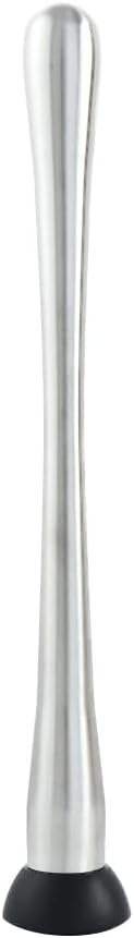 Vctitil Stainless Steel Cocktail Muddler and Mixing Spoon,Home Long Stainless Steel Masher,DIY Drink Wine Juice Barware Mixer Tool(11.5inch)