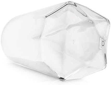 Viski Seneca Faceted Stemless Champagne Flutes, Crystal Clear Sparkling Wine Glasses for Prosecco, Sparkling Cocktails, Mimosas, Elegant Glassware for Wedding Gifts, Home Bar, 9 oz, Set of 2