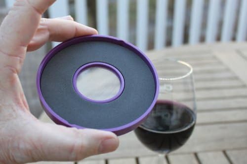 Drinking Glass Covers- Keeps Bugs and Insects Away Outdoors- Set of 4 No Spill Drink Covers (Malibu)