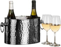Handcrafted Artisan 2 Bottle Champagne Wine Chiller (Burnished Stainless)