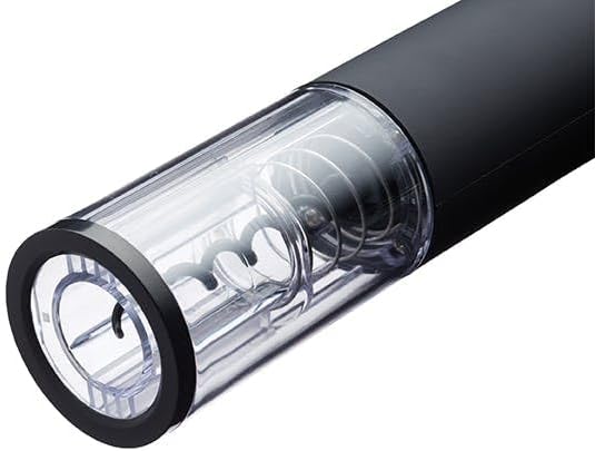 BarCraft Electric Corkscrew Wine Opener with Foil Cutter, Black, 26.5 x 4.5 cm
