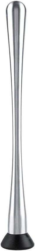 Long Handle Stainless Steel 29cm/11.42in Muddler Bar Tool Cocktail Muddler Fruit Mixer DIY Drink Wine Barware Tool, Silver