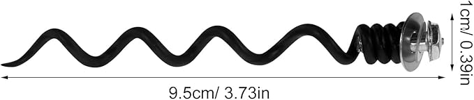 Unomor Replacement Spiral Worms 4Pcs Metal Corkscrew Bit Set for Wine Bottle Opener Repair Kit Easy Install Bar Tool Accessories