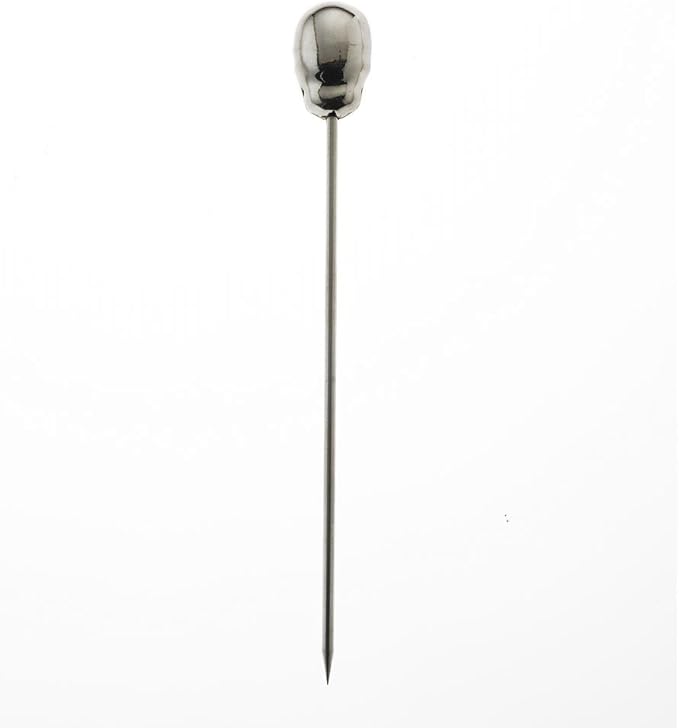 Barfly Cocktail Picks, Skull Top, Stainless