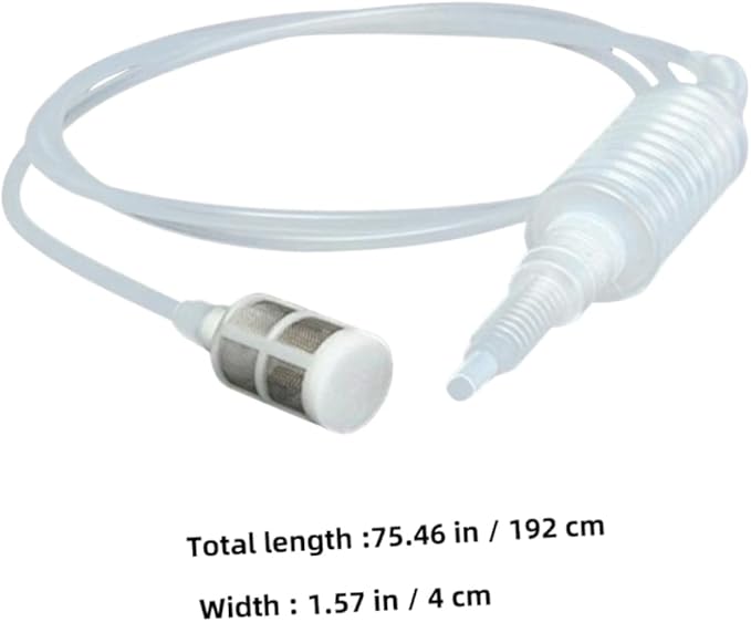 KICHOUSE 2pcs Reusable Siphon Tube Hose Filter for Wine Aerator Home Brewing Brew Wine