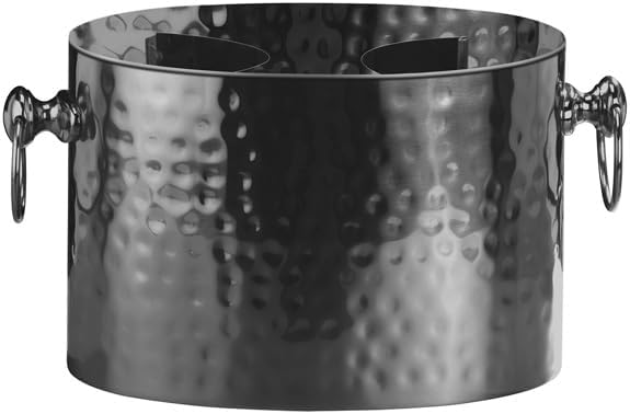Handcrafted Artisan 2 Bottle Champagne Wine Chiller (Burnished Stainless)