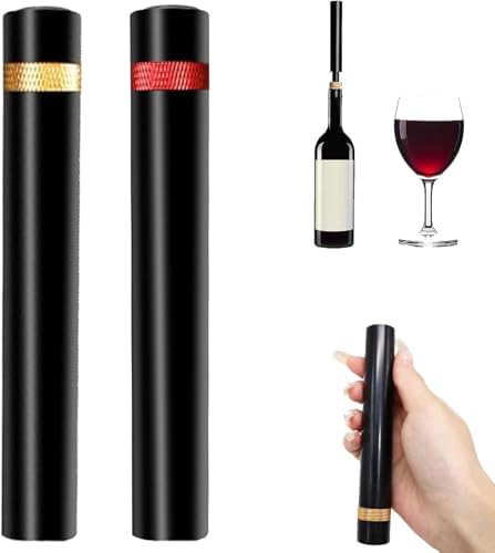 Aeropop Wine Opener, Loritia Arropop Wine Opener, Aero Pop Wines Openers, Needle Type Wines Bottle Openers, Travel Portable Pocket Air Pressure Pump Bottle Open (Golden+Red)