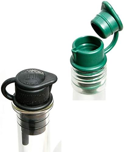 Haley's Corker 5-in-1 Wine Aerator, Stopper, Pourer, Filter, Recorker, 2-Pack Combo (Standard, Screwtop)