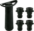 Wine Saver Vacuum Pump with 4 Stoppers, Wine Stopper & Preserver, Reusable Bottle Sealer Keeps Fresh, Ideal Accessories Gift for Wine lover