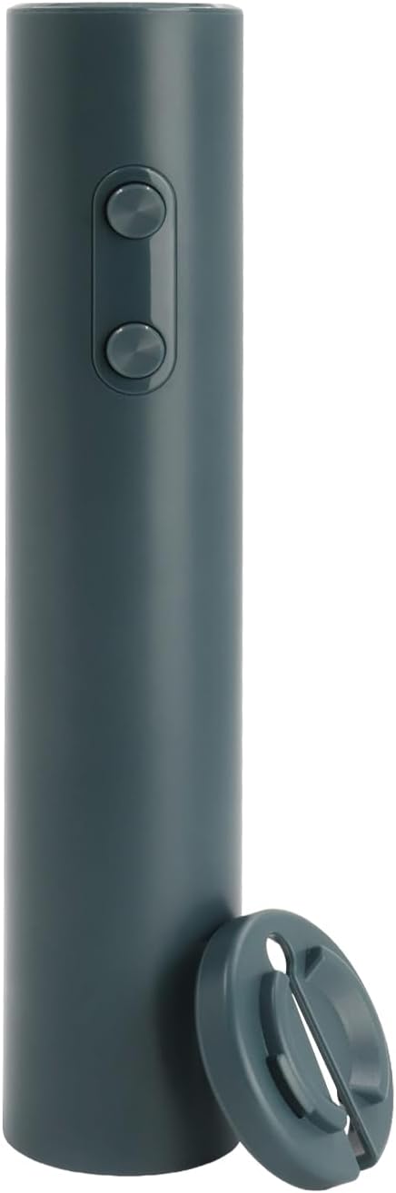 Battery Operated Wine Opener by ELMWAY, Electric Corkscrew & Wine Bottle Opener with Foil Cutter, Gift for Wine Lovers and Wine Accessories for Home Bars - Green (4xAA Not Included)
