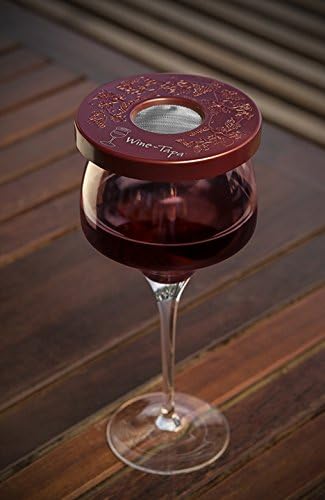 Drinking Glass Covers- Keep Bugs Away from Wine Glasses Outdoors - Use as Cover for Coffee Mugs, Soda Cans, and Drinking Glasses, set of 4 No Spill Drink Covers -Fresco Set
