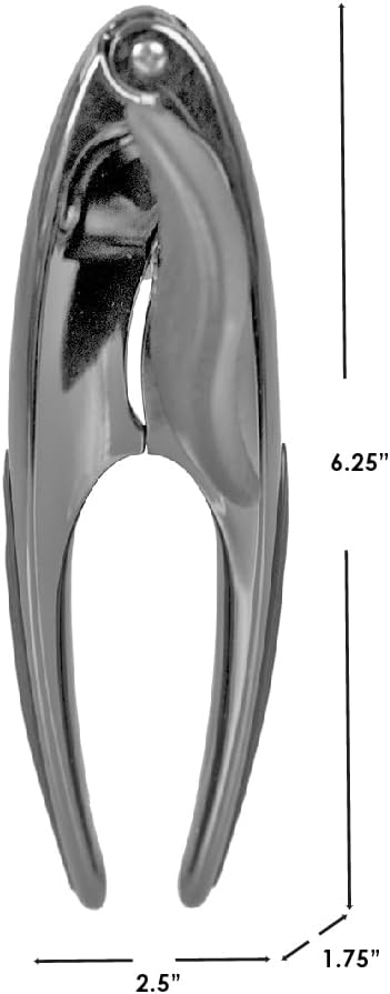 Curved Zinc Alloy Handheld Manual Can Opener with Large Easy Turn Knob by Home Basics | Non-Slip Grip Handles | Sharp Cutting Wheel | Essential Kitchen Tool