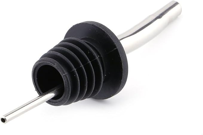 Soro Essentials- Set of 12 Stainless Steel Tapered Liquor Bottle Pourer- Medium Flow Bottle Pourers for Alcohol Bar Pour Spouts for Liquor Bottles Bartender Accessories