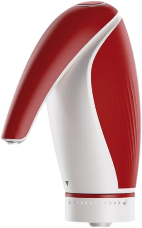 Electric Wine Aerator Pourer Rechargeable 3-in-1 Automatic Wine Decanter Dispenser Preserver Penguin Shape Gifts for Wine Lovers (Red)