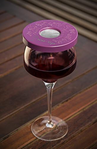 Drinking Glass Covers-Keep Bugs Away from Wine Glasses Outdoors-Use as Cover for Coffee Mugs, Soda Cans, and Drinking Glasses, Set of 4 No Spill Drink Covers (Morning Glory)