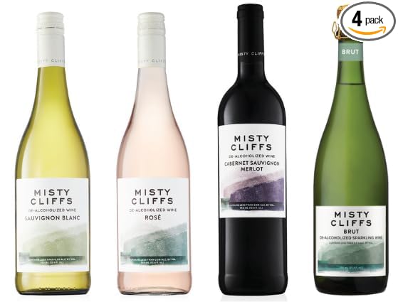 Misty Cliffs Premium Non-Alcoholic Wine Multi-Pack