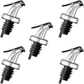 HORNO 5 Pack Oil Spouts, Olive Oil Vinegar Bottle Stopper Dispenser, Leakproof Bottle Spouts for Vinegar, Salad, Wine, Etc