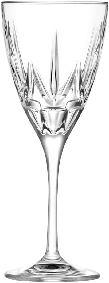 RCR Chic Luxion Crystal Red Wine Glasses, 360 ml,Set of 6, 360 m