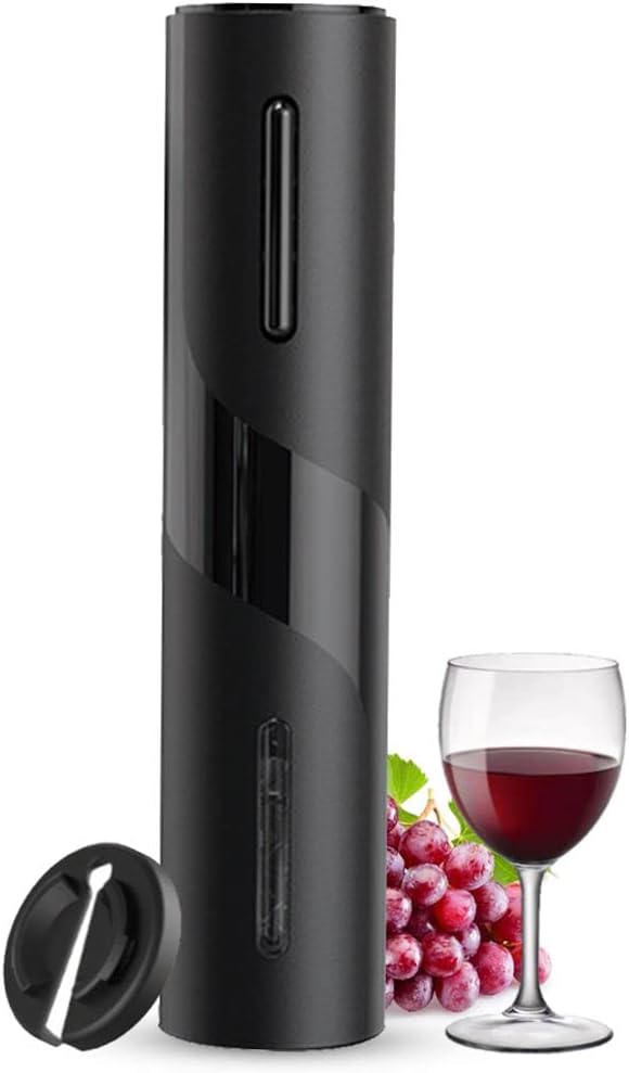 Battery Operated Wine Bottle Openers, Electric Wine Opener with Foil Cutter, One-click Button Reusable Automatic Wine Corkscrew Remover for Wine Lovers Gift Home Kitchen Party Bar Wedding