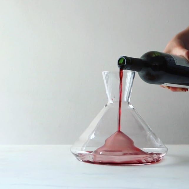Sempli Monti Wine Decanter - Elegant Hand Blown Decanter with Built-in Glass Aerator, Large Wine Carafe, Lead-Free Crystal, Ultra Clear, Wine Gifts & Wine Accessories - 50.75 oz