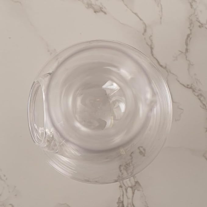 Urban Tokyo Japanese Cold Sake Wine Glass Decanter 12 fl oz Sake Bottle with Ice Cavity Pocket For Home or Restaurant Use (Clear Pocket Cavity)