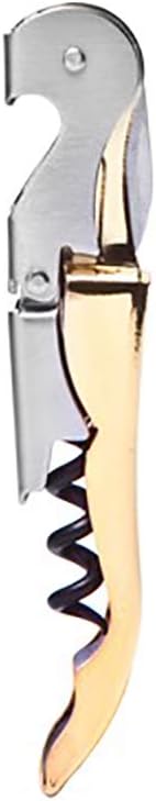 Duo Lever Corkscrew Gold Plated Handle Non-stick Coated Spiral