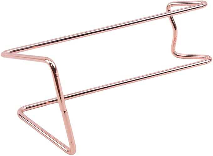 ARFUKA Countertop Wine Rack Tabletop Wine Holder Freestanding Stainless Steel Wine Stand Wine Bottle Holder Perfect Wine Gifts for Wine Lovers Rosegold