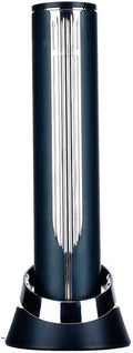 Rechargeable Electric Wine Opener, Automatic Corkscrew for 60 Bottles, Black & Silver Electric Wine Bottle Opener with Charging Base & Foil Cutter, Luxury Wine Gift for Wine Lovers(Black Silver)