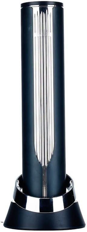 Rechargeable Electric Wine Opener, Automatic Corkscrew for 60 Bottles, Black & Silver Electric Wine Bottle Opener with Charging Base & Foil Cutter, Luxury Wine Gift for Wine Lovers(Black Silver)