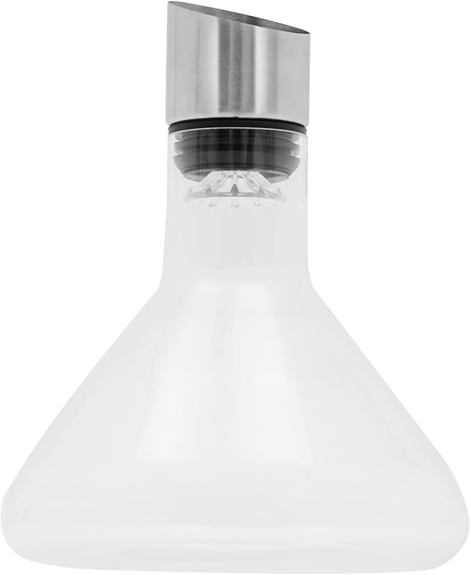 Wine Decanter,Red Wine Carafe with Built-in-Aerator, Wine Aerator, Wine Gifts for Christmas, Stainless Steel Pourer Lid, Filter, 100% Hand Blown Crystal Glass, 1500ml/50.73Oz