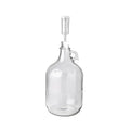 FastRack 1G Clear Glass Jugs with Polyseal Caps, #6 Rubber Bungs & Airlocks – Fermentation Jars for Home Brewing, Glass Fermenter Containers for Liquid Fermentation
