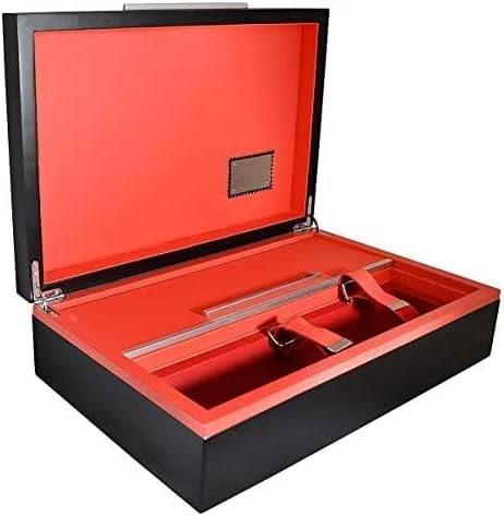 The Luxe Wine Box Set and Accessories Wooden and Leather Luxury Wine Set with Cordless Electric Wine Opener, Wine Aerator - Pourer, Stopper, Drop Ring and Preserver