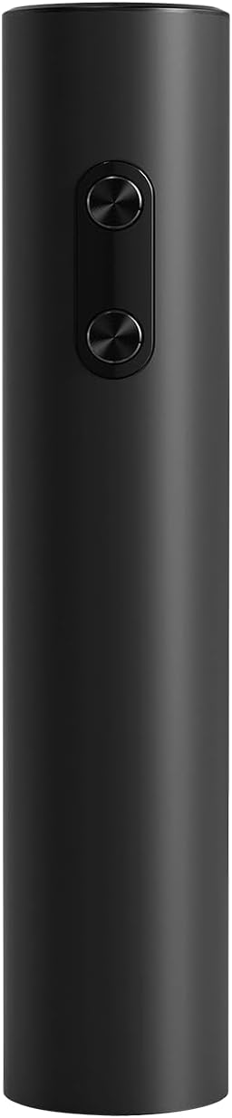 Battery Operated Wine Opener by ELMWAY, Electric Corkscrew & Wine Bottle Opener, Gift for Wine Lovers and Wine Accessories for Home Bars - Black (Foil Cutter & 4 x AA Not Included)