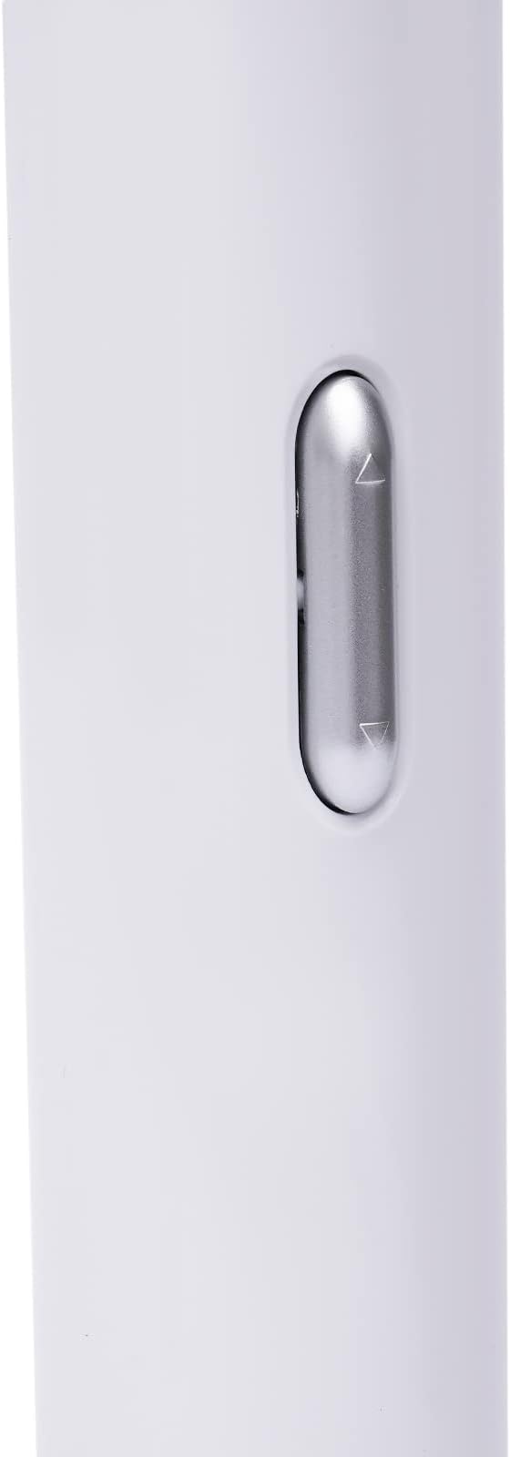 White Electric Wine Bottle Opener Automatic Electric Wine Opener Battery Power Stainless Steel Wine Bottle Corkscrew with Foil Cutter,3.54 * 9.84inch (White)
