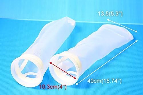 CORISRX BEST OF YOUR LIFESTYLE Dr. Marine 2PC Filter Sock Nylon 4" X 15.7" 100 Micron Aquarium Filter Bags