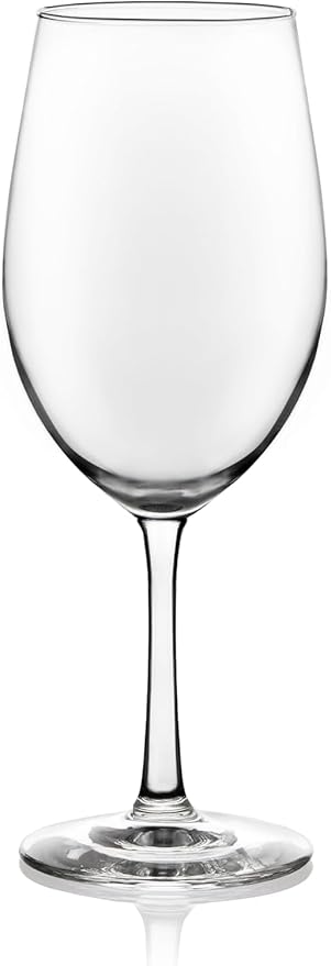 Libbey Vineyard Reserve Wine Glass Set of 12, Red and White Clear Wine Glasses, Merlot, Bordeaux, Chardonnay Gifts, Lead-Free Stemware Glasses