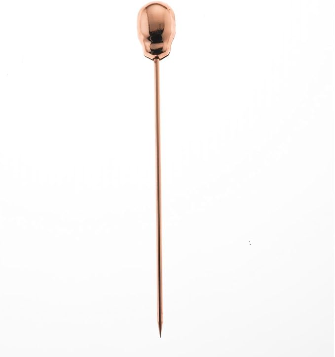 Barfly Cocktail Picks, Skull Top, Copper