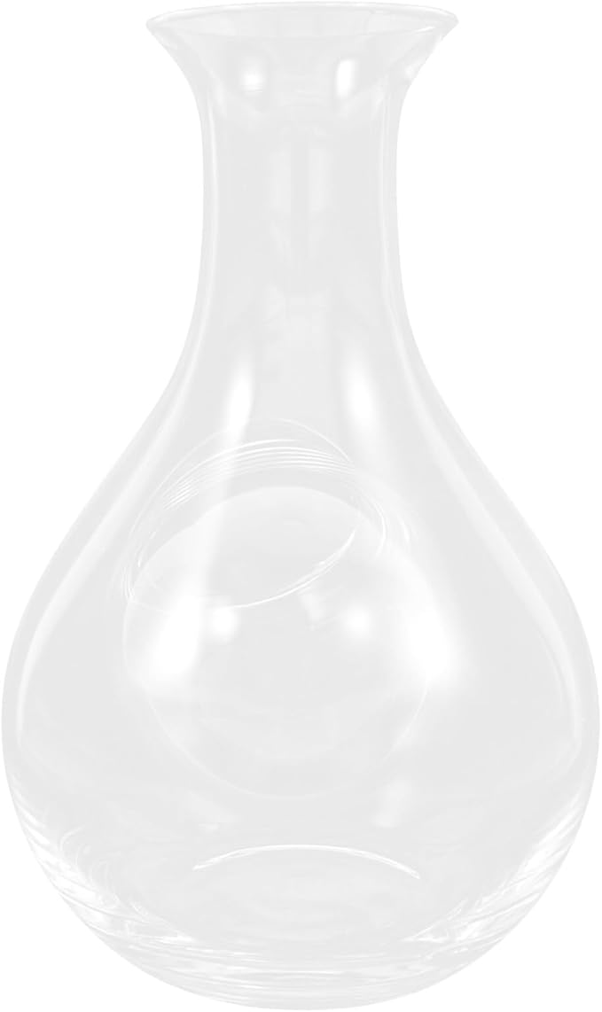 385ml Wine Decanter Ice Bottle, 100% - Crystal Glass, Beveled Mouth Wine Decanter, Wine Pourer for Home/Wall/Room Decor