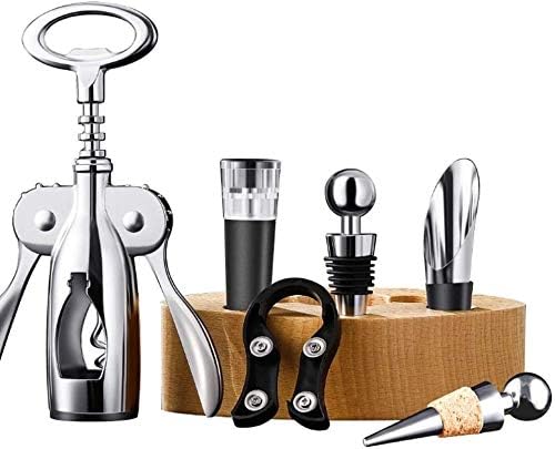 Bottle Openers for Bartenders Bottle Openers Opener Corkscrews Corkscrew Wine Connoisseur Tools Gift Set - 5 Piece Stainless Steel Accessories Kit Gifts For Sommelier