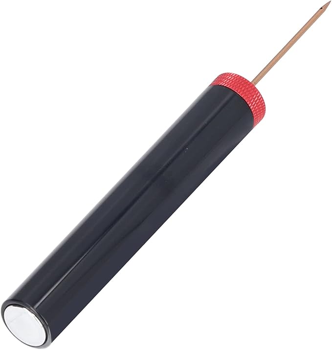 Mini Air Pressure Wine Bottle Opener Portable Lipstick Shape Needle Type Corkscrew with Premium Aluminum Alloy Handle for Home Bar Restaurant Gift (Red)