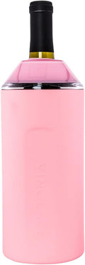 Vinglacé Wine Bottle Chiller- Portable Champagne Insulator- Stainless Steel Wine Cooler Sleeve - Keeps Wine Cold (Rose)