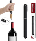 IPEROT Wine Bottle Opener, IPEROT Air Pressure Wine Corkscrew With Cutting Wine Bottle Foil Knife, Effortlessly Open Wine Bottles Without Damaging Corks, Easy-to-Use(Black)