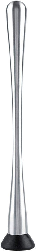 Long Stainless Steel Cocktail Muddler, 11inch Professional Drink Muddler Bar Cocktail Muddler Fruit Mixer DIY Drink Wine Barware Tool