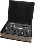 5-Piece Leatherette Wine Tool Gift Set (Gray)