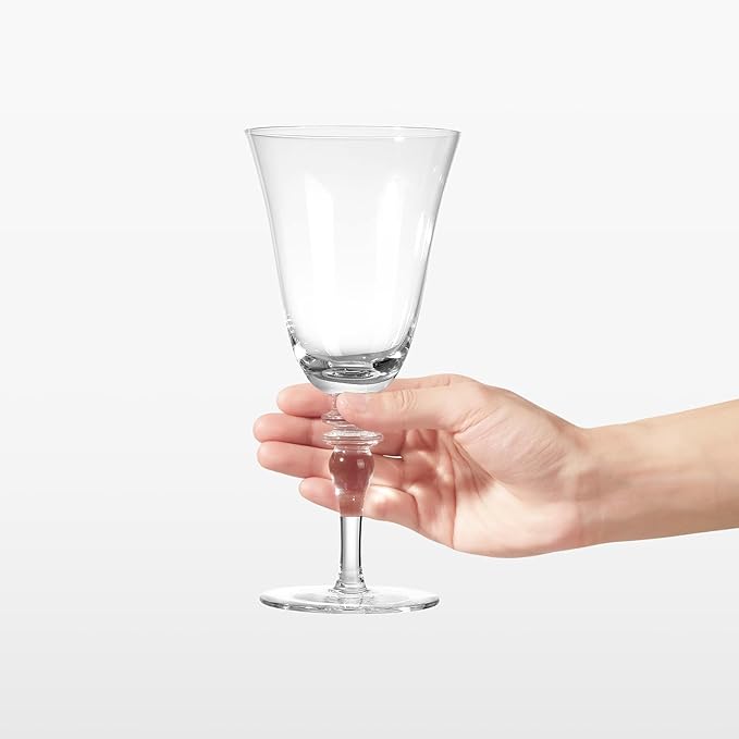 Royalrose Premium Delight 14.2 oz Vintage Red Wine Glasses Set of 4, Goblets Glasses for Wine, Cocktails, Sparkling Water, Elegant Drinkware for Entertaining or Daily Use (Vintage Wine Glasses)